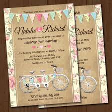 Tandem Bike Bunting Wedding Invitation Elisa By Design Wedding Invitation Envelopes Wedding Day Invitations Wedding Invitations