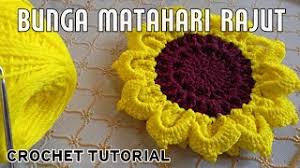 Bunga matahari (helianthus annuus l.) merupakan salah satu jenis bunga yang banyak diketahui oleh banyak orang. Tutorial Merajut Bunga Matahari Simple Multifungsi Youtube