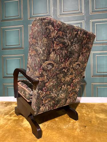 Vintage Upholstered Rocking Chair - Hunt Vintage