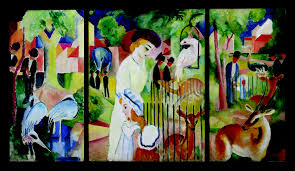 August macke zoologischer garten i leinwandbild oder poster in ihrer wunschgrosse online im versand vom kunst fachmann bestellen riesenauswahl preiswert. August Robert Ludwig Macke Grosser Zoologischer Garten 1913 Revierpassagen