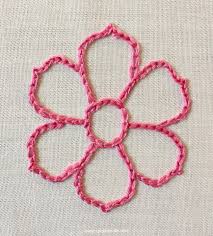 It has a loop which is where the next step. Stitching A Motif With Chain Stitch Epida Studio