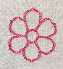 It has a loop which is where the next step. Stitching A Motif With Chain Stitch Epida Studio