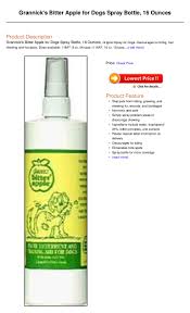 Grannick S Bitter Apple For Dogs Spray Bottle 16 Ounces