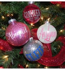 Personal christmas ornaments gifts, christmas tree balls, personalized gift. Glitter Name Ball 21 Personalized Christmas Ornaments To Hang On Your Family S Tree This Holiday Popsugar Family Photo 14