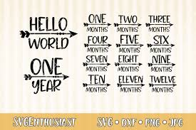 Free Free 175 Baby Monthly Milestone Svg SVG PNG EPS DXF File