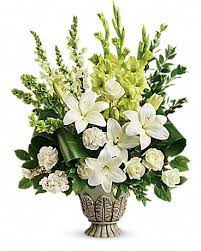 Sympathy arrangements are the ideal choice for expressing your feelings to the family of a lost loved one. Teleflora S Clouds Of Heaven Bouquet In Martinsville Va Simply The Best Flowers Gifts