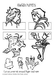 Printable Finger Puppets Fairy Tales 3 Coloring Pages Puppets Finger Puppets