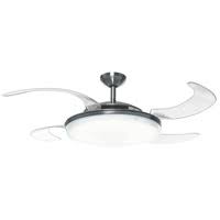 Product features & specs : Hunter Fan 59085 Fanaway 48 Inch Brushed Chrome With Clear Blades Ceiling Fan