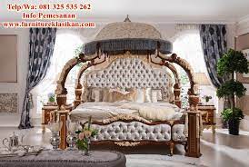 Http Tokojatifurniture Com Desain Tempat Tidur Ukir Mewah Kamar Tidur Kerajaan Furnitur Mewah Perabot Kamar Tidur