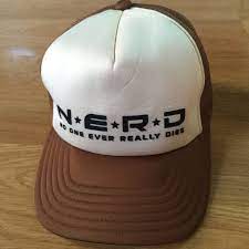 n e r d x bape trucker hat bape bathingape nerd depop trucker hat bape trucker
