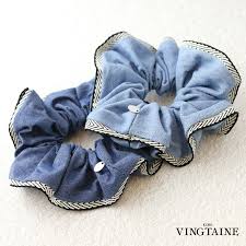 楽天市場】シュシュ ダンガリー パイピング トライバル柄 デニム風 ボリューム フリル ヘアアクセサリー レディース 大人っぽい シンプル かわいい  おしゃれ 春夏 大人カジュアル HS-115 : VINGTAINE（ヴァンテーヌ）