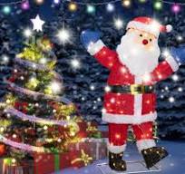 Amazon.com: Vongrasig 3FT Lighted Christmas Santa, Outdoor ...