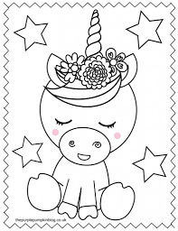 Print unicorn coloring pages for free and color our unicorn coloring! Super Sweet Unicorn Coloring Pages Free Printable Colouring Book