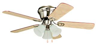 Buy products such as better homes & gardens 52 white 3 light ceiling fan with 5 blades and reversible airflow at walmart and save. Get The Craftmade 42 Wyman Flush Mount Ceiling Fan In Brushed Polished Nickel From Lightsonline Com Now Accuweather Shop