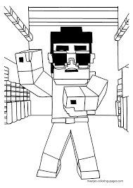 Minecraft creeper coloring pages for kids. Printable Minecraft Pig Coloring Pages Novocom Top
