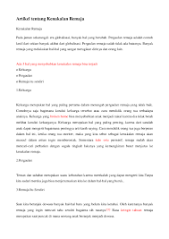 Karya ilmiah kenakalan remaja doc. Makalah Tentang Kenakalan Remaja Merokok Contoh Makalah