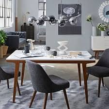 Mid Century Upholstered Dining Chair Wood Legs West Elm Dining Table Modern Dining Room Tables Mid Century Dining Table
