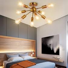 In the master suite, opt for a more. Semi Flush Mount Ceiling Light With 8 Lights Modern Sputnik Ceiling Lamp Fixture For Kitchen Dining Room Study Living Room Bedroom Shopee Philippines