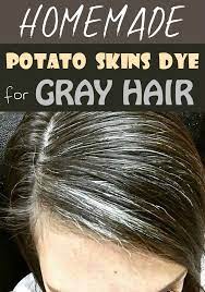 Homemade Potato Skins Dye For Gray Hair Beautyholic Org Hair Care Tips Homemade Potato Skins Natural Hair Tips