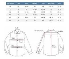 Mens Shirt Measurement Chart Arts Arts