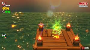 Top secret area is one of two areas in the game with no enemies. World Flower 9 Towering Sunshine Seaside World Flower Walkthrough Super Mario 3d World Bowser S Fury Gamer Guides