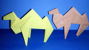 If you cut open an empty milk carton down one side and across. Origami Camel Easy How To Make Paper Camel Youtube
