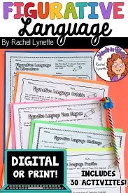 Distance Learning Figurative Language Activities For Your 3rd 5th Graders In 2020 Figurative Language Figurative Language Worksheet Figurative Language Activity
