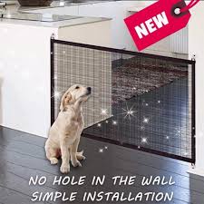 Magic Gate Dog Guard Portable Network Folding Pet Fencing Dog Obstacles Gird Security Protection Fence For Puppy And Big Pets Petgazue For Pets Dog Gate Portable Dog Fence Pet Gate