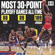 With His 89th Playoff Game With 30 Or More Points The King Has Passed Kobe Bryant For The Second Most In Nba Playoff H Best Nba Players Kobe Lebron Nba Legends
