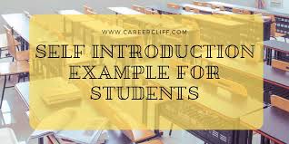 Check spelling or type a new query. Creative Self Introduction Example For Students In English Career Cliff