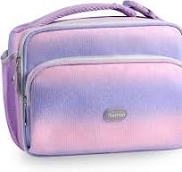 Amersun Lancheira infantil com vários bolsos, garrafa de água e lanches,  mantenha quente e frio, lancheira infantil resistente à água para escola,  ...