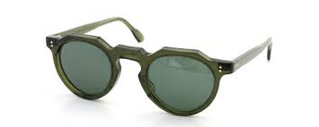 lesca レスカ vintage crown panto type a green 6mm v3 grey green lense ポンメガネ グリーンとグレー グリーン クラウン
