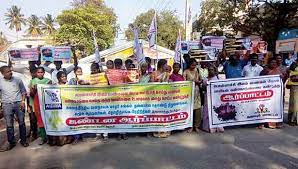 பொள்ளாச்சி பாலியல் சம்பவம்- மாதர் சங்கம் கண்டன ஆர்ப்பாட்டம் | madhar sangam  protest against pollachi abuse case