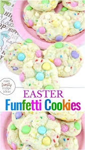 Funfetti Cake Cookies For Easter Easy Family Recipe Ideas In 2020 Funfetti Cake Mix Recipes Easy Easter Cookies Easter Cookies