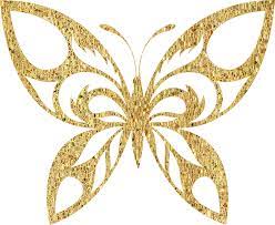 Gold Tiled Tribal Butterfly Silhouette Variation 2 No Background By Gdj Tribal Butterfly Gold Tile Butterflies Vector