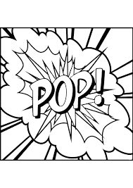 Maybe you would like to learn more about one of these? Explosion With The Inscription Pop Art Coloring Book Razukraski Com