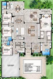 4 to 5 bedrooms and 4 ½ baths 4,037 square feet see plan: Great Floor Plan No Formal Living Or Dining Room First Floor Living Each Bedroom Has Its Own Bathr Ranch House Plans House Plans One Story House Floor Plans