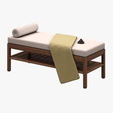 Spa Bed Obj 3d Model Furniture Spa Bed