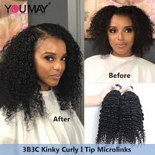 Curly synthetic hair extensions curly human hair extensions curly tape hair extensions curly real hair extensions ultrasonic cold fusion hair extension kinky curly fusion hair extensions. I Tip Hair Extensions For Black Women Mongolian Afro Kinky Curly Microlinks Human Hair Bundles Weave Bulk Youmay Virgin 100 Gram Hair Weaves Aliexpress