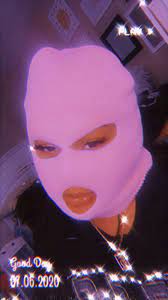 Hang your posters in dorms, bedrooms, offices, or anywhere blank walls aren't welcome. Gangsta Soft Pink Bad Girl Wallpaper Purple Baddie Aesthetic Ski Mask Girl Aesthetic