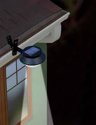 The Solar Powered Led Gutter Light Creates Long Lasting Light Easily Without The Use Of Any Wires Or Cords Simply Solar Lights Solar Lights Garden Solar Power