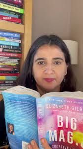 Reading my favorite quote by Elizabeth Gilbert in her book Big  Magic.#booktok #elizabethgilbert #bigmagic #creativity #nonfiction