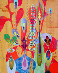 Rex Ray With Tear Drop Shape Also Very Nice Collage Art Abstract Artists Artwork Painting