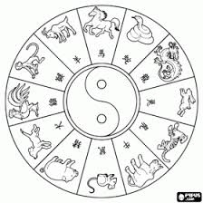 The Circle With The Signs Of The Twelve Animals Of Chinese Zodiac Zodiac Signs Colors New Year Coloring Pages Japanese Embroidery