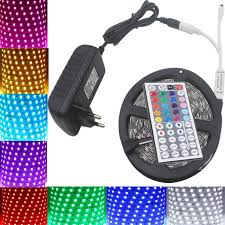 smd 5050 rgb tasmy led 5 m 10 m 60 leds m dc12v diody led tasma wstazka elastyczne wodoodporna 44 klawiszy kont led strip lighting rgb led strip lights rgb led