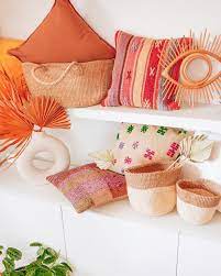 Terracotta Linen Throw Pillow Decorative Throw Pillow Hesby Home Decor Linen Throw Pillow Boho Throw Pillows Throw Pillows