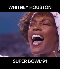 Whitney Houston's Super Bowl Performance of Star-Spangled Banner