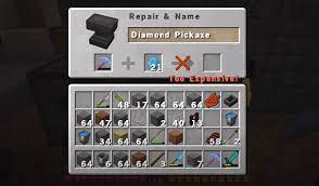 Items such as weapons, armour and tool can be repaired by placing two damaged items of the same type on a crafting grid: Getting Anvil Too Expensive Error In Minecraft Explained West Games