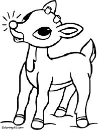 Free printable santa claus coloring pages for kids free christmas coloring pages printable christmas coloring pages rudolph coloring pages deer near the christmas tree cute deer with spots deer rudolph a girl treats a deer with. Rudolph Coloring Pages Coloringall