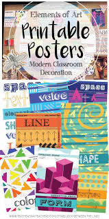 This Elements Of Art Printable Poster Pack Includes Posters For Each Element Including A General Post Elements Of Art Visual Elements Of Art Visual Art Lessons